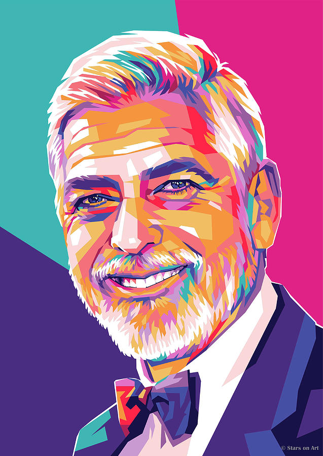 George Clooney Mixed Media - George Clooney by Movie World Posters