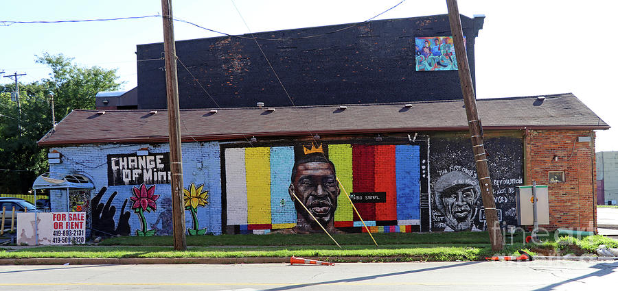 George Floyd Mural Toledo Ohio 9886 Photograph by Jack Schultz