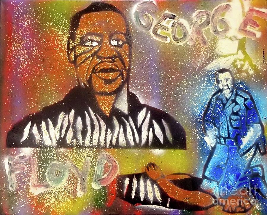 George Floyd Painting by Tony B Conscious