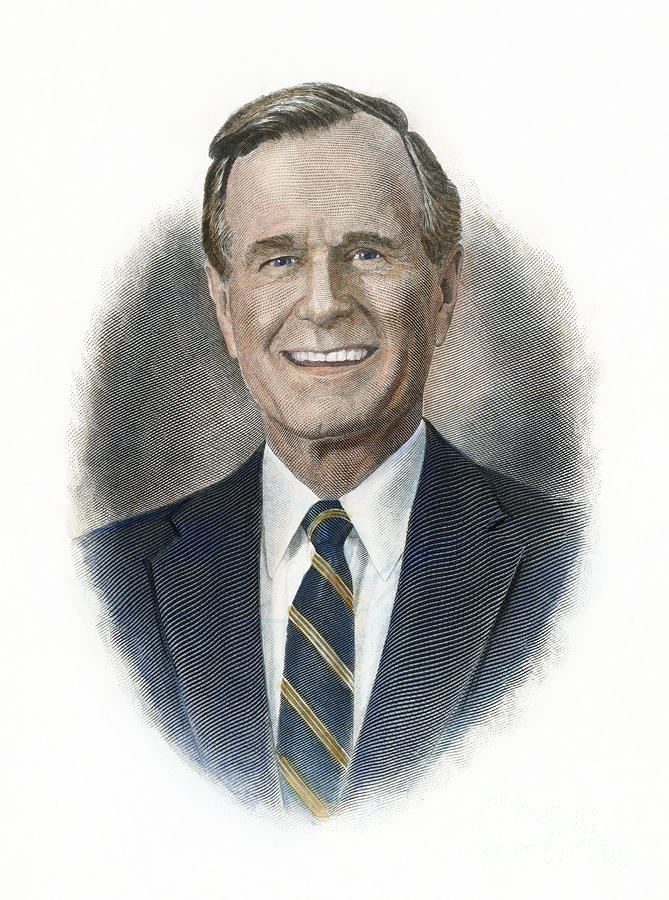 George H W Bush Photograph by Granger