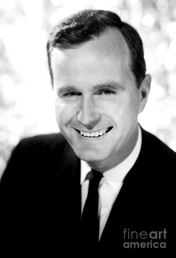 George H.w. Bush Photograph by Granger