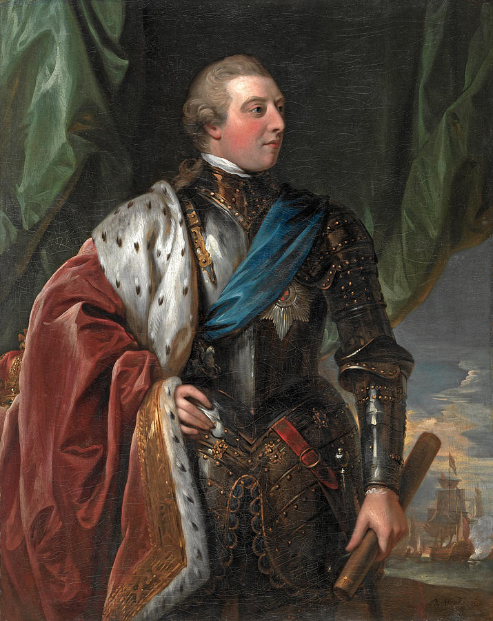 George III Painting by Benjamin West