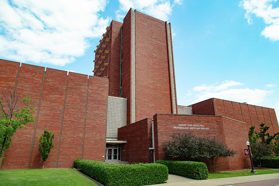 George Lynn Cross Microbiology and Plant Biology Building on the campus of University of Oklahoma Photograph by Eldon McGraw