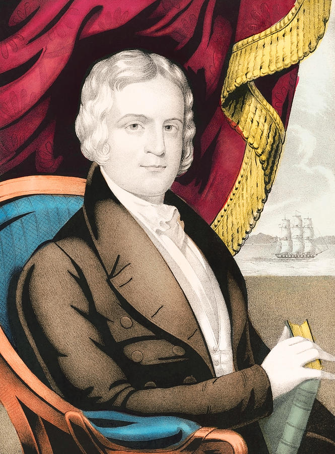 George M. Dallas Color Portrait Drawing by War Is Hell Store