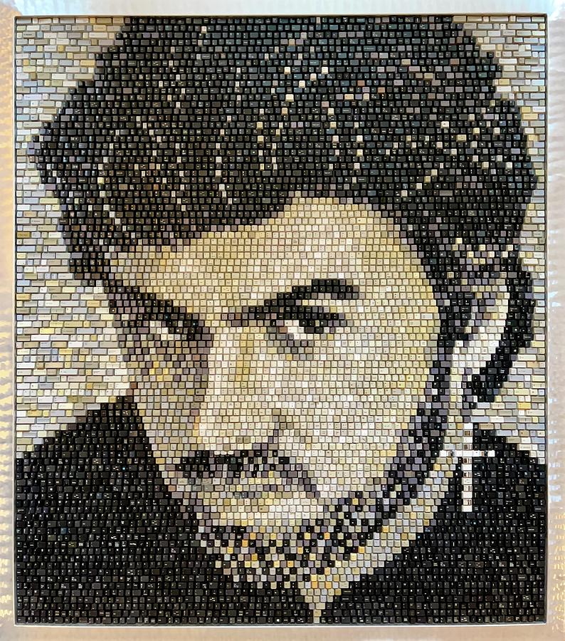 George Michael SOLD Mixed Media by Doug Powell