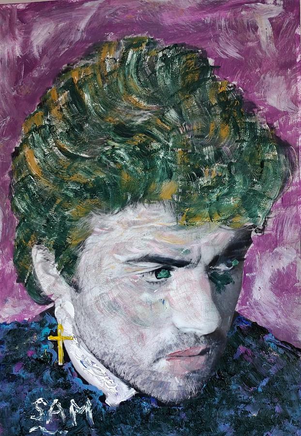 George Michael  Painting by Sam Shaker