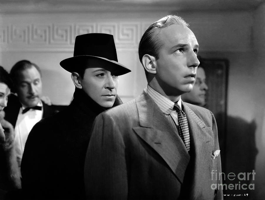 George Raft -- Lloyd Nolan - The House Across the Bay - 1940 Photograph by Sad Hill - Bizarre Los Angeles Archive