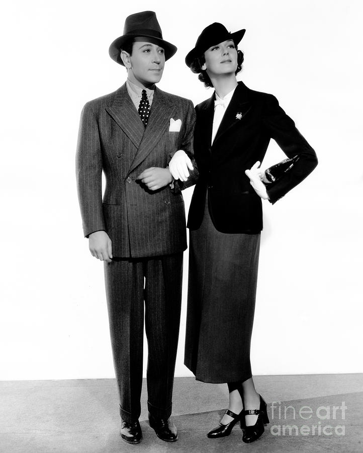 George Raft - Rosalind Russell - It Had to Happen - 1936 Photograph by Sad Hill - Bizarre Los Angeles Archive