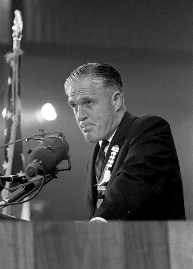 George Romney Speaking At The Republican National Convention - 1964 Photograph by War Is Hell Store