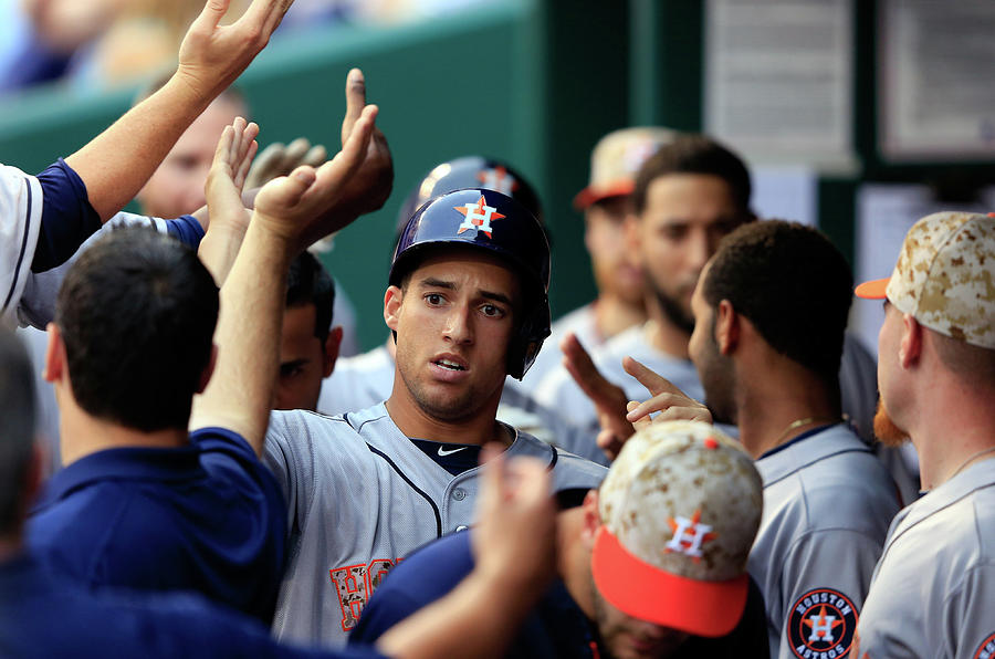 George Springer Photograph by Jamie Squire
