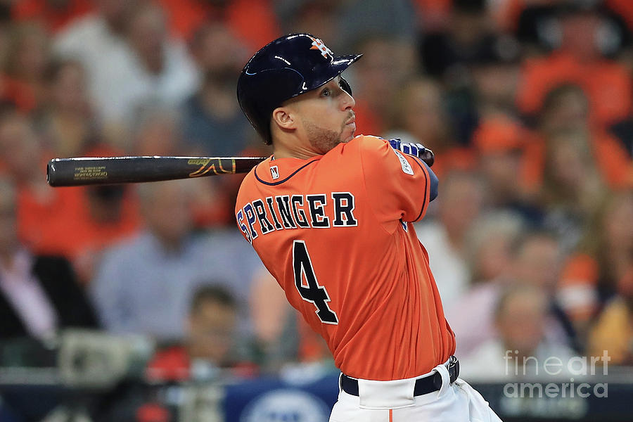 George Springer Photograph by Ronald Martinez George Springer Photograph by Ronald Martinez
