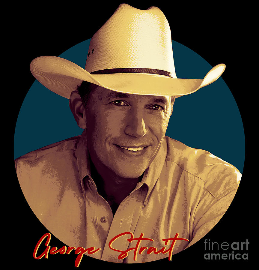 George Strait Digital Art by Tom Bro