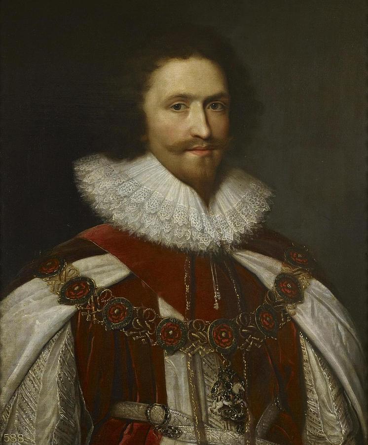 George Villiers First Duke of Buckingham 1592-1628 Painting by Anonymous