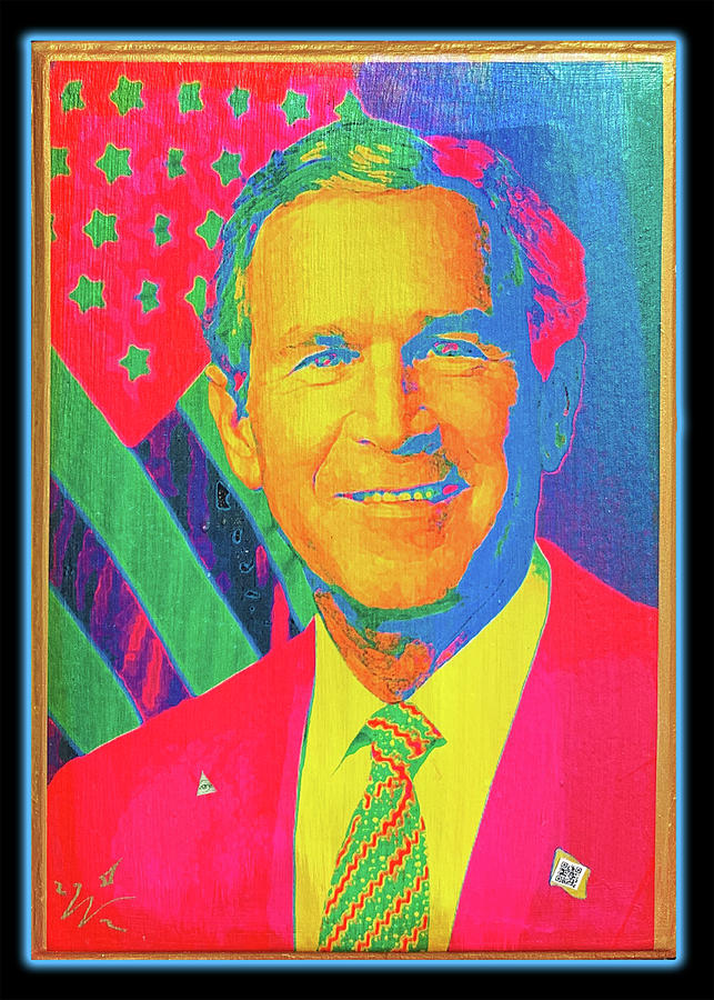 George W. Bush V.2 Mixed Media by Wunderle