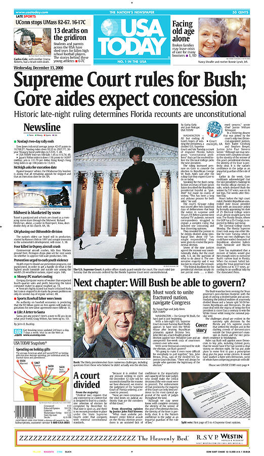 George W Bush Wins 2000 Commemorative USA Today Commemorative Cover Digital Art by USA Today George W Bush Wins 2000 Commemorative USA Today Commemorative Cover Digital Art by USA Today