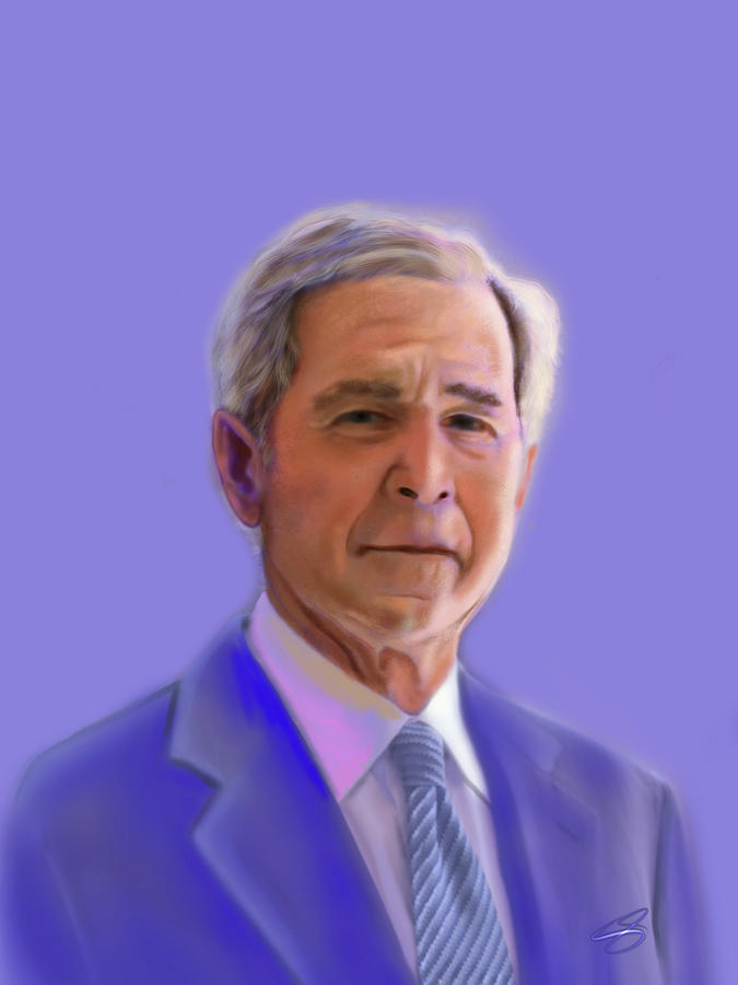 George Walker Bush Digital Art by Wunderle