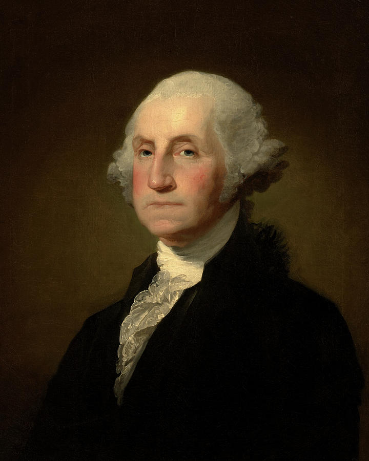 George Washington, 1803 Painting by Gilbert Stuart - Pixels