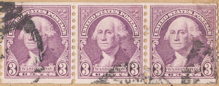 George Washington 3 Cent Stamp United States Photograph by Bigapple