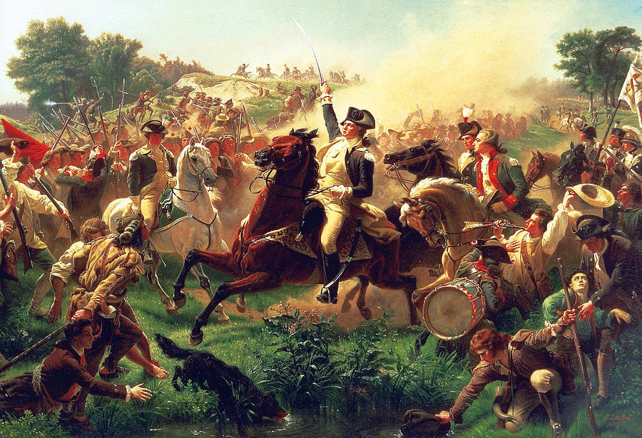  George Washington Battle of Monmouth Photograph by Robert Braley