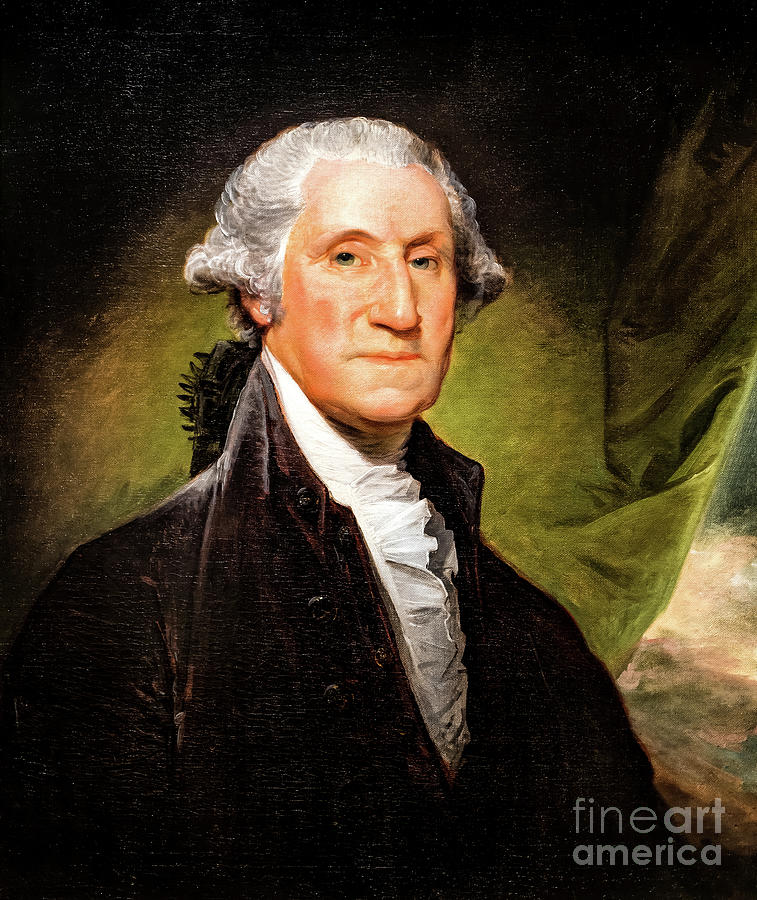 George Washington by Gilbert Stuart 1795 Painting by Gilbert Stuart