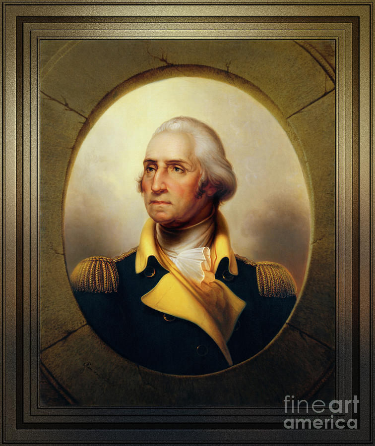 George Washington by Rembrandt Peale Painting by Rolando Burbon