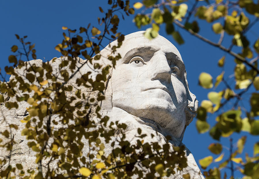 George Washington - Mount Rushmore Photograph by David Morehead