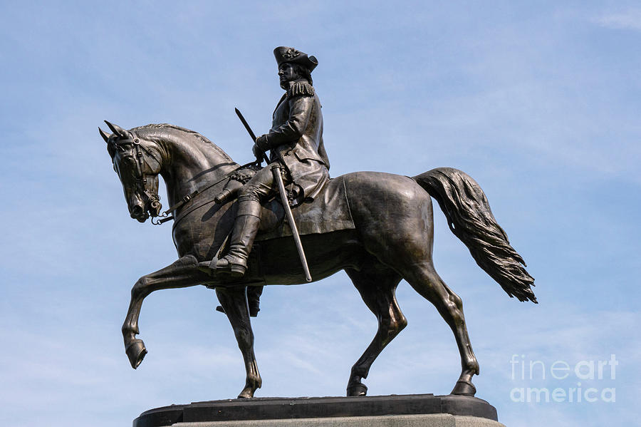 Boston Photograph - George Washington Statue in Boston Public Gardens by Bob Phillips