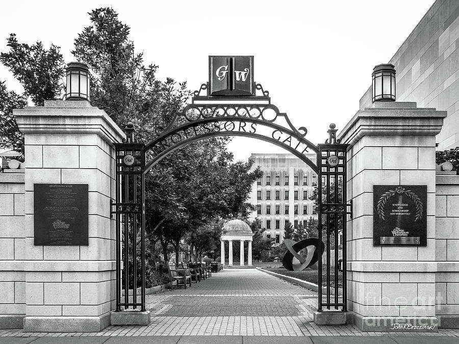 George Washington University Professors Gate Photograph by University Icons