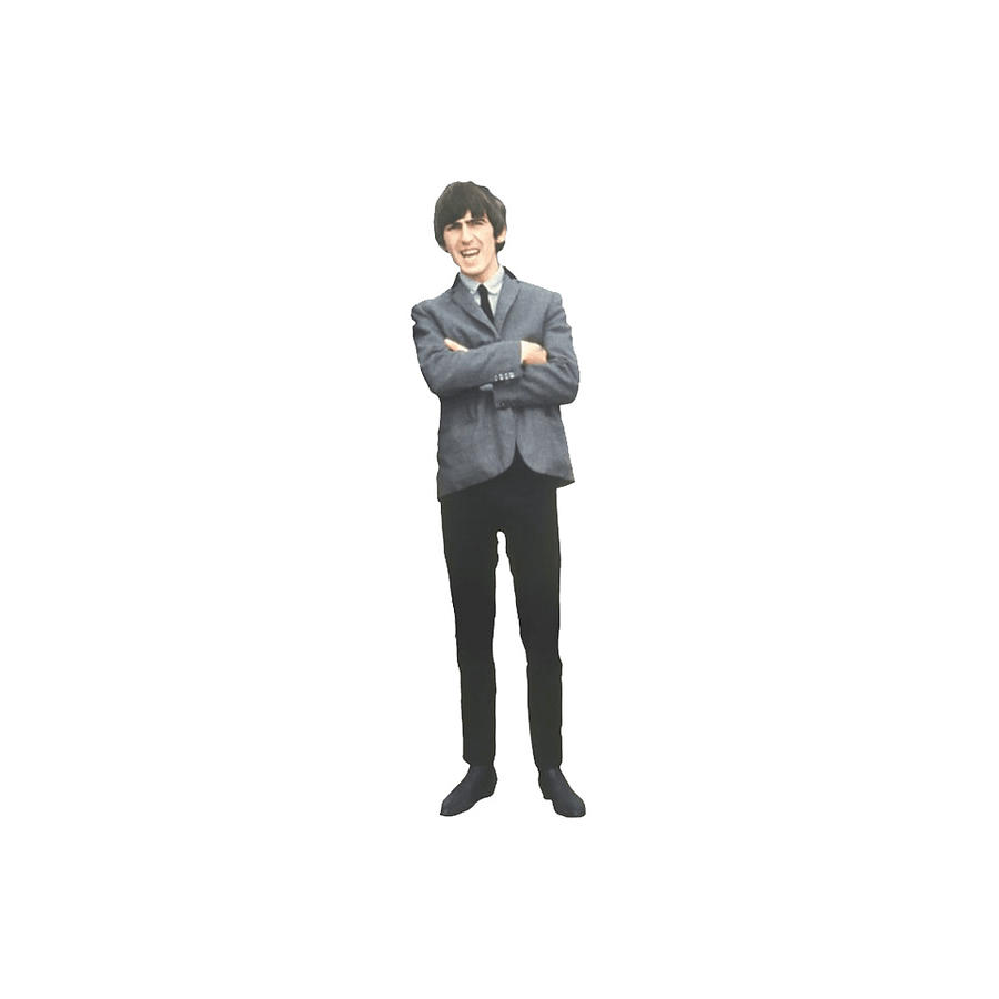 georges harrison man wearing gray suit arms crossed transparent background png clipart digital art by music n film prints pixels