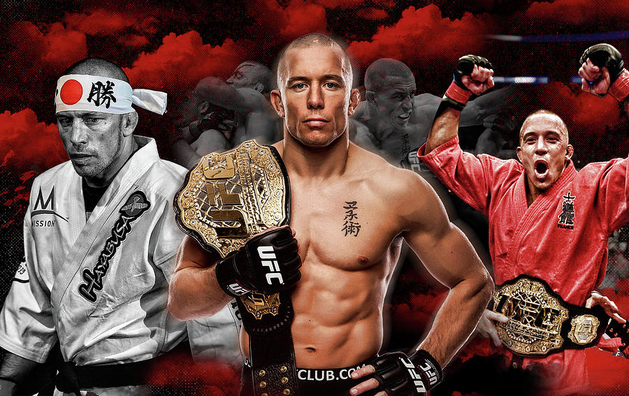 Georges St-Pierre GSP UFC MMA Legend Digital Art By SportsPop Art ...