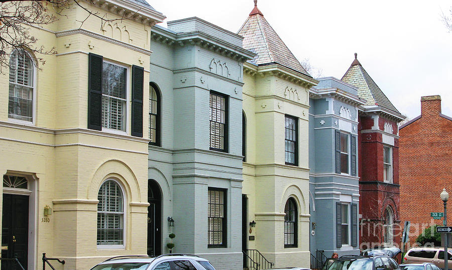Georgetown Row Houses  2497 Photograph by Jack Schultz