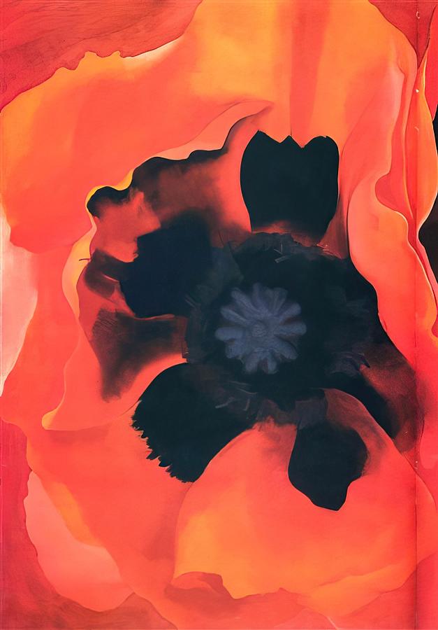 Georgia O'Keeffe - Poppy 2 Painting by Alexandra Zarova - Fine Art America