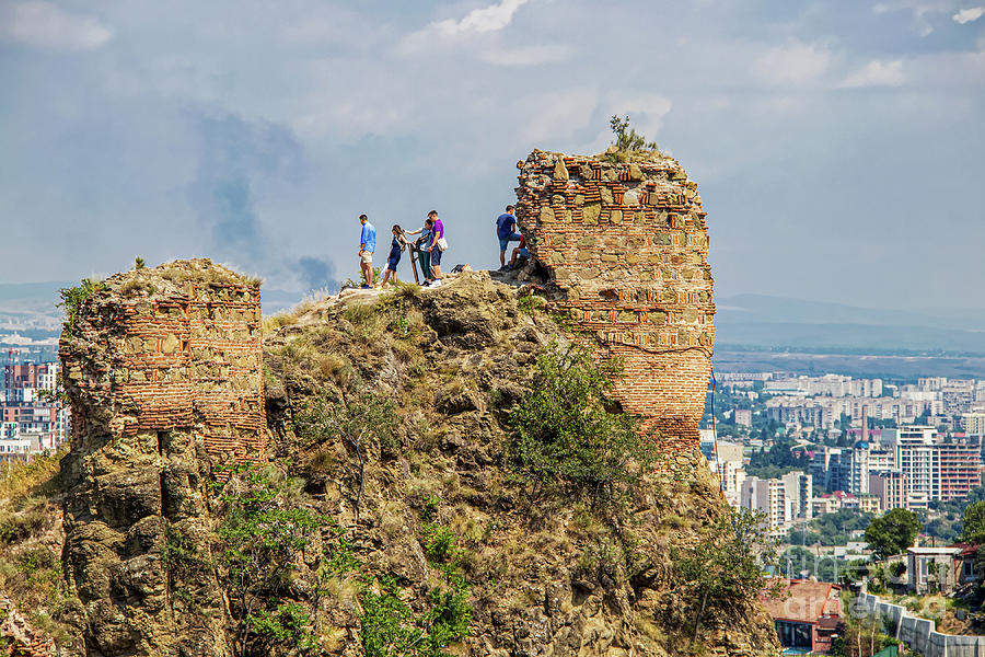 Georgia on my Mind Tourists Above Tbilisi Photograph by Susan Vineyard