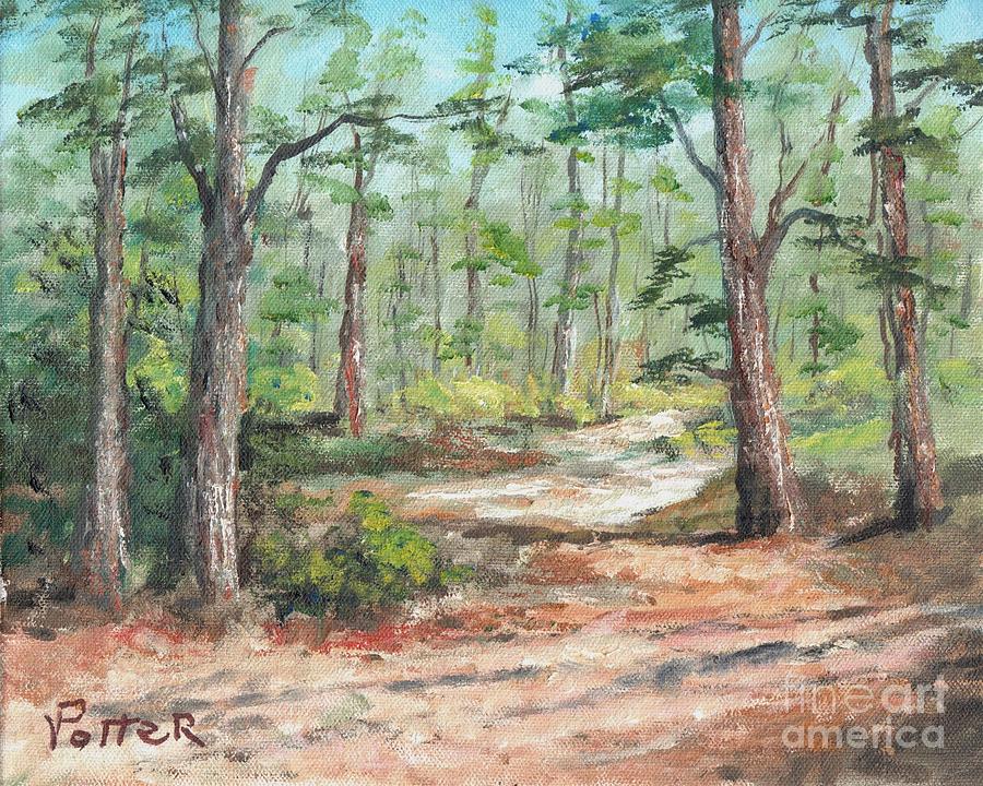 Georgia Piney Woods Painting by Virginia Potter