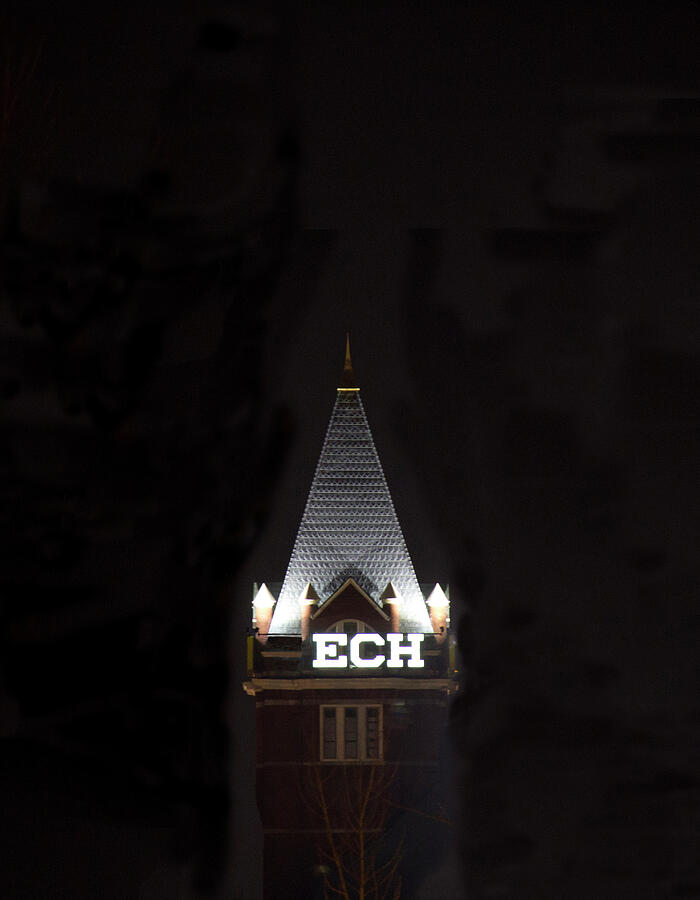 Georgia Tech Tower - Night Shot 2 Photograph by Richard Krebs