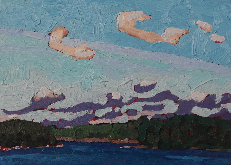 Georgian Bay Deformation Zone Painting by Phil Chadwick