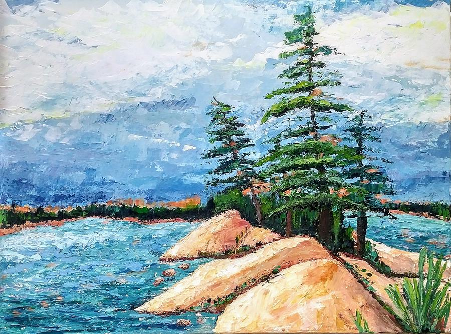 Georgian Bay Painting by Lynne McQueen