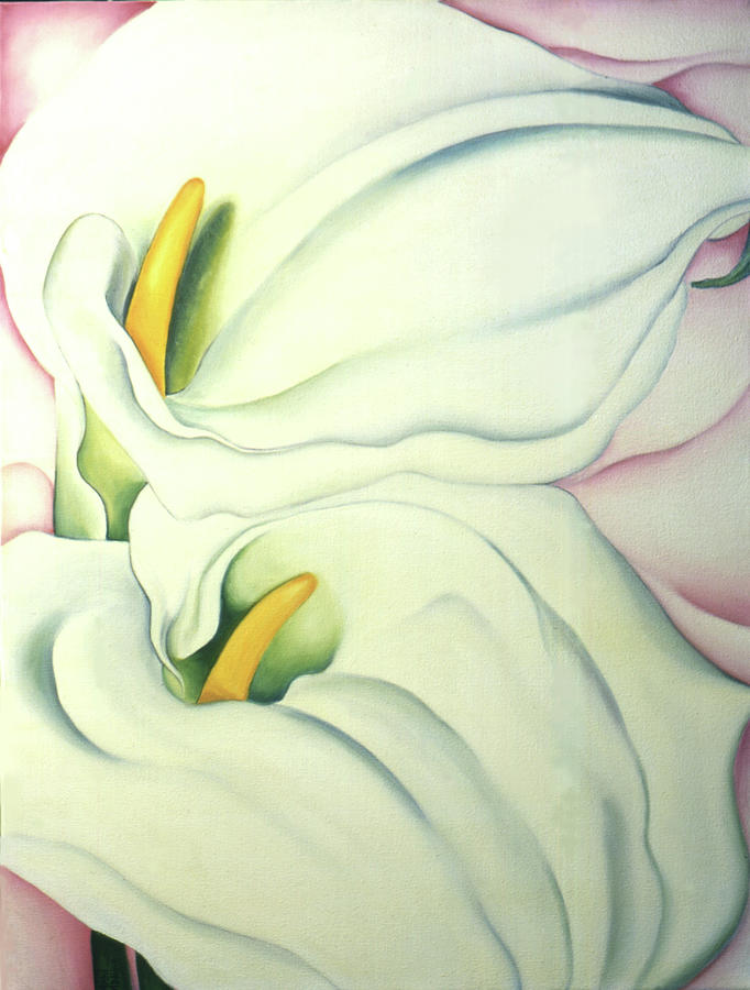 Georgia O'keeffe Painting - Georgias Calla Lily by Anni Adkins
