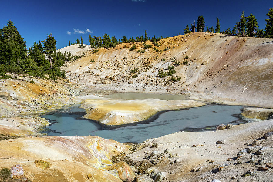 Geothermal pools of Bumpass Hell Photograph by Pierre Leclerc Photography