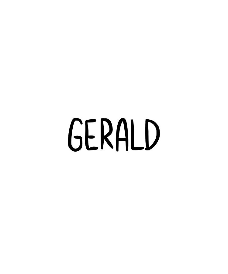 Gerald Custom Name Font Text Birthday Digital Art by Francois Ringuette