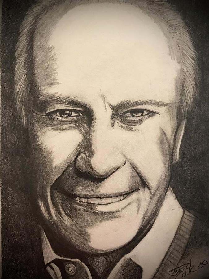 Gerald Ford Drawing by Jerrod Cook Fine Art America