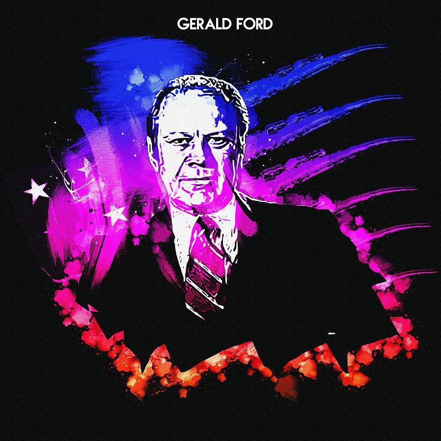 Gerald Ford Digital Art by Walter Florine | Pixels