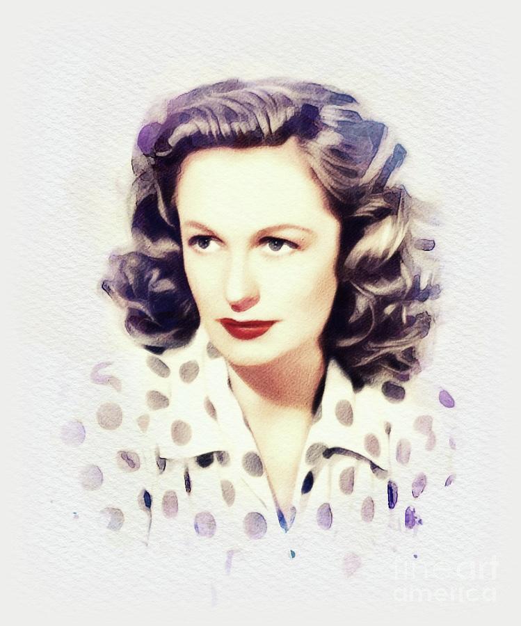 Geraldine Fitzgerald, Movie Star Painting by Esoterica Art Agency ...