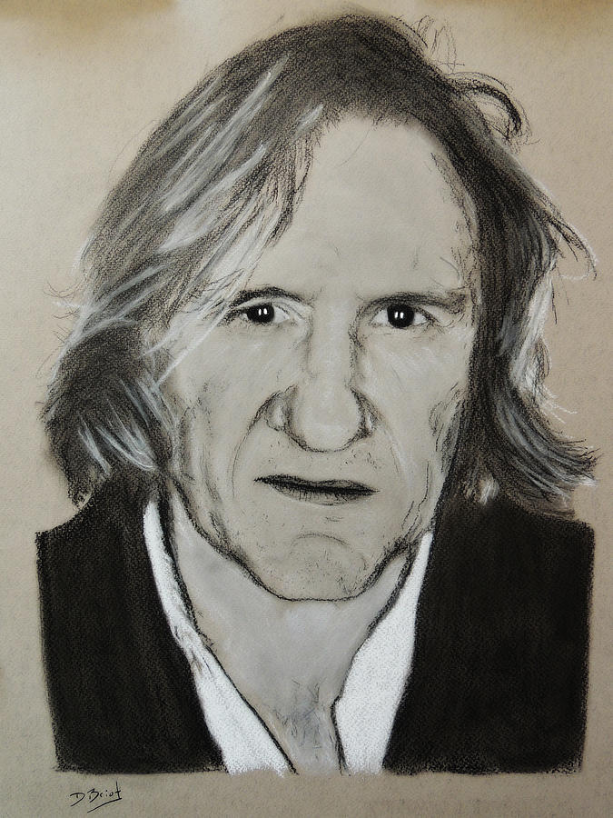 Gerard Depardieu Drawing by David Briot - Pixels