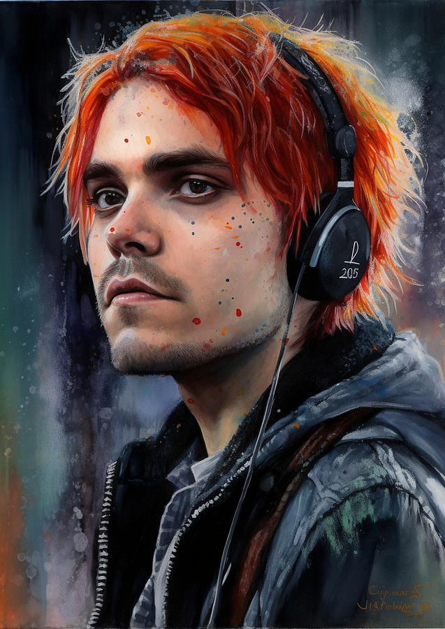 Gerard Way Digital Art by Dieu Vuong Kha - Fine Art America