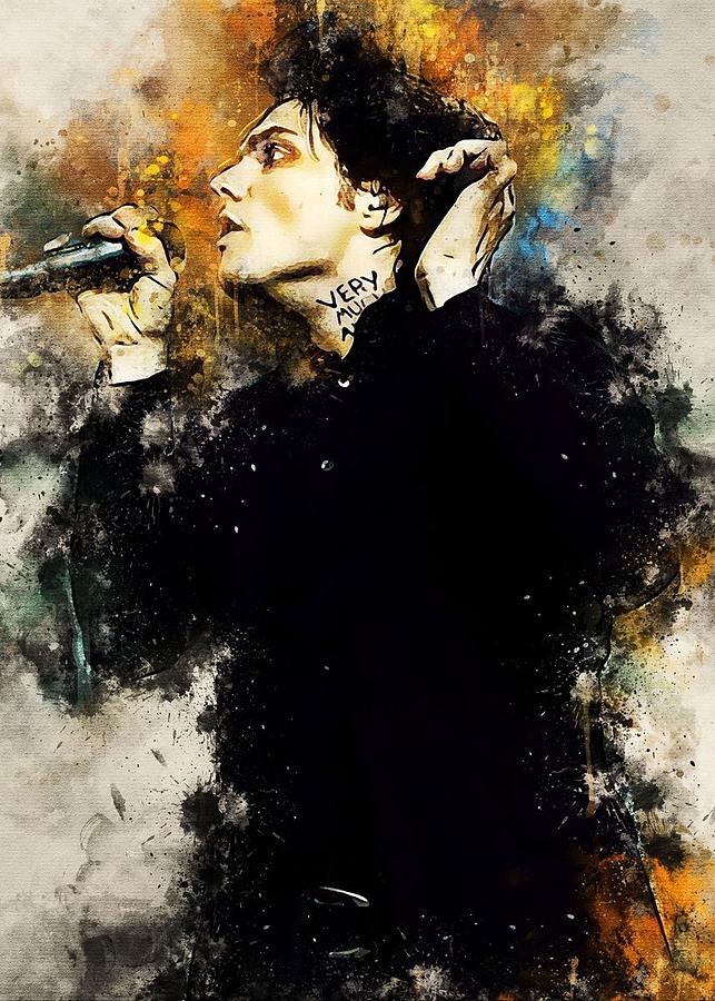 Gerard Way Digital Art by Kha Dieu Vuong - Pixels