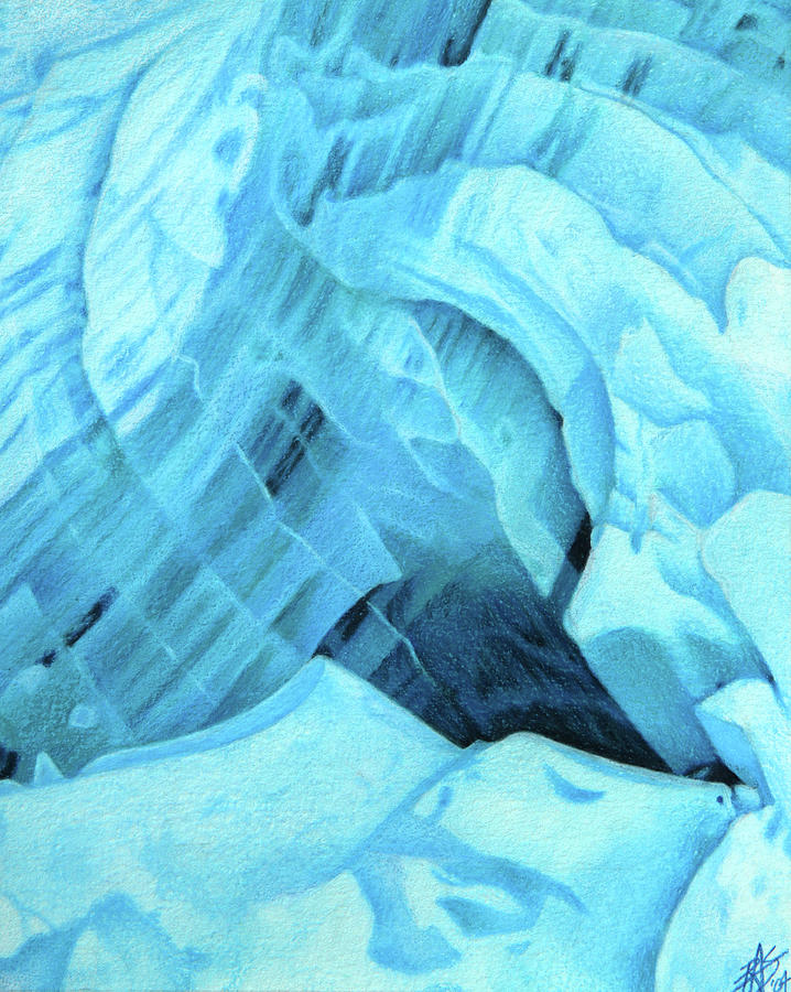 Glacial I--Gerdas Journey  Mixed Media by Robin Street-Morris