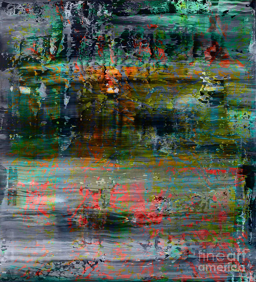 Nature Painting - Gerhard Richter art paint. Abstract expressionism painting. by Green Palace