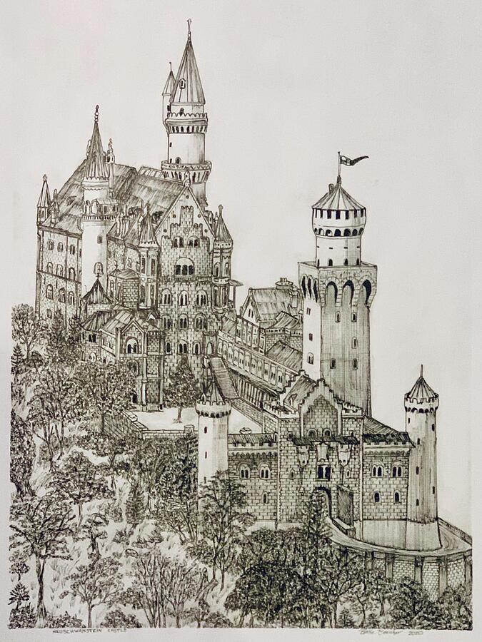 German Castle Drawing by Blake Boucher - Fine Art America