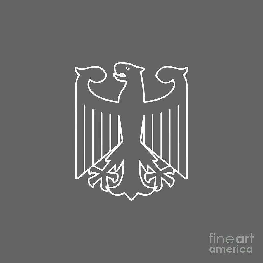 German Eagle Crest Deutschland Germany Flag Logo Digital Art by Helmi ...